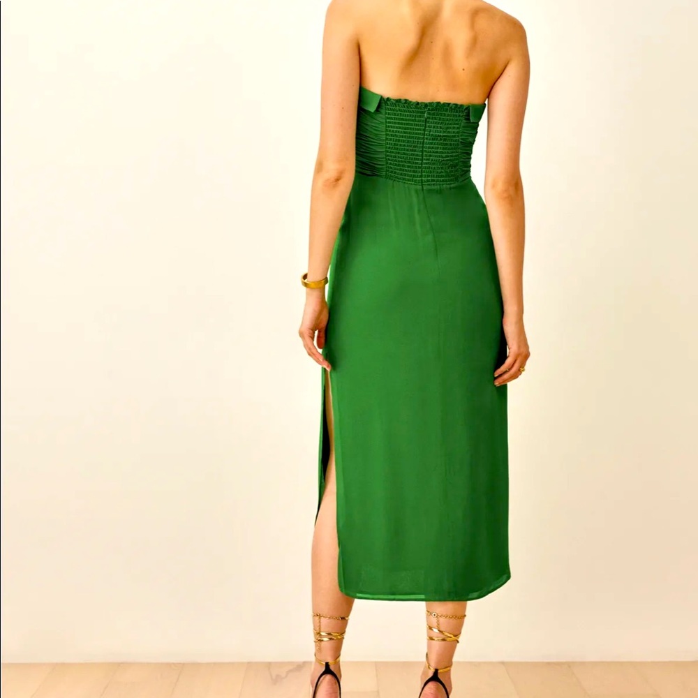 Reformation Lore Dress in Green